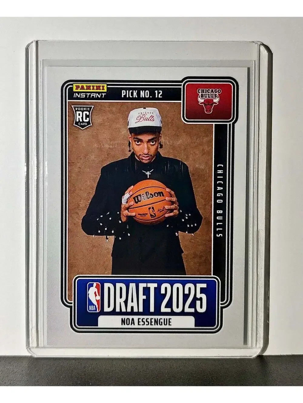 Noa Essengue Rookie 2025-26 Panini NBA #12 Draft Night Card Chicago Bulls